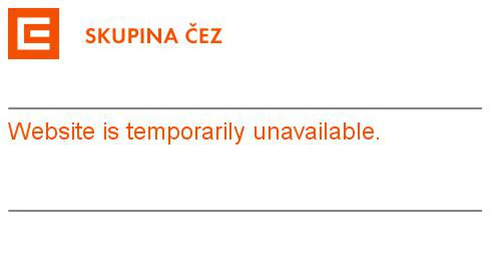 Сайтът на ЧЕЗ е недостъпен, а акциите на чешката компания майка поевтиняват