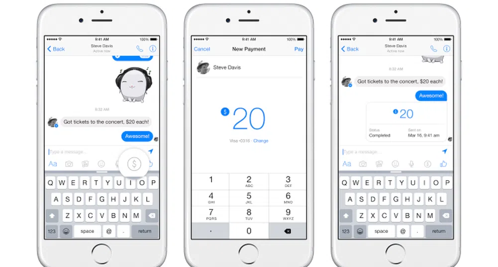 Facebook пусна по-бързо новата услуга за пращане на пари