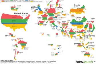 Къде има най-много милиардери и как са натрупали парите си те