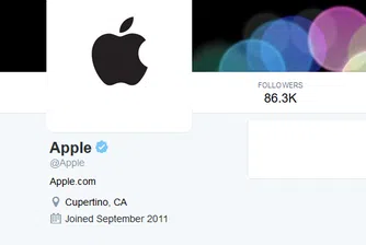 Най-после! Apple се сети, че има официален Twitter акаунт!