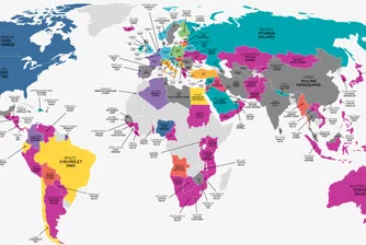 Карта показва най-популярните автомобили по страни