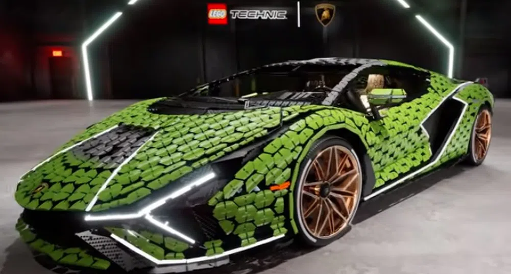 Lego създаде копие на Lamborghini Sián в реални размери