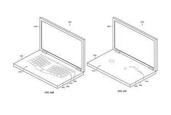 Apple патентова ноутбук с виртуална клавиатура