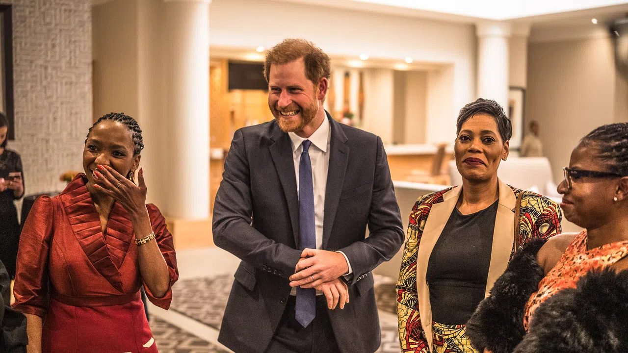 Председателят на благотворителната организация на принц Хари Сентебале отправи