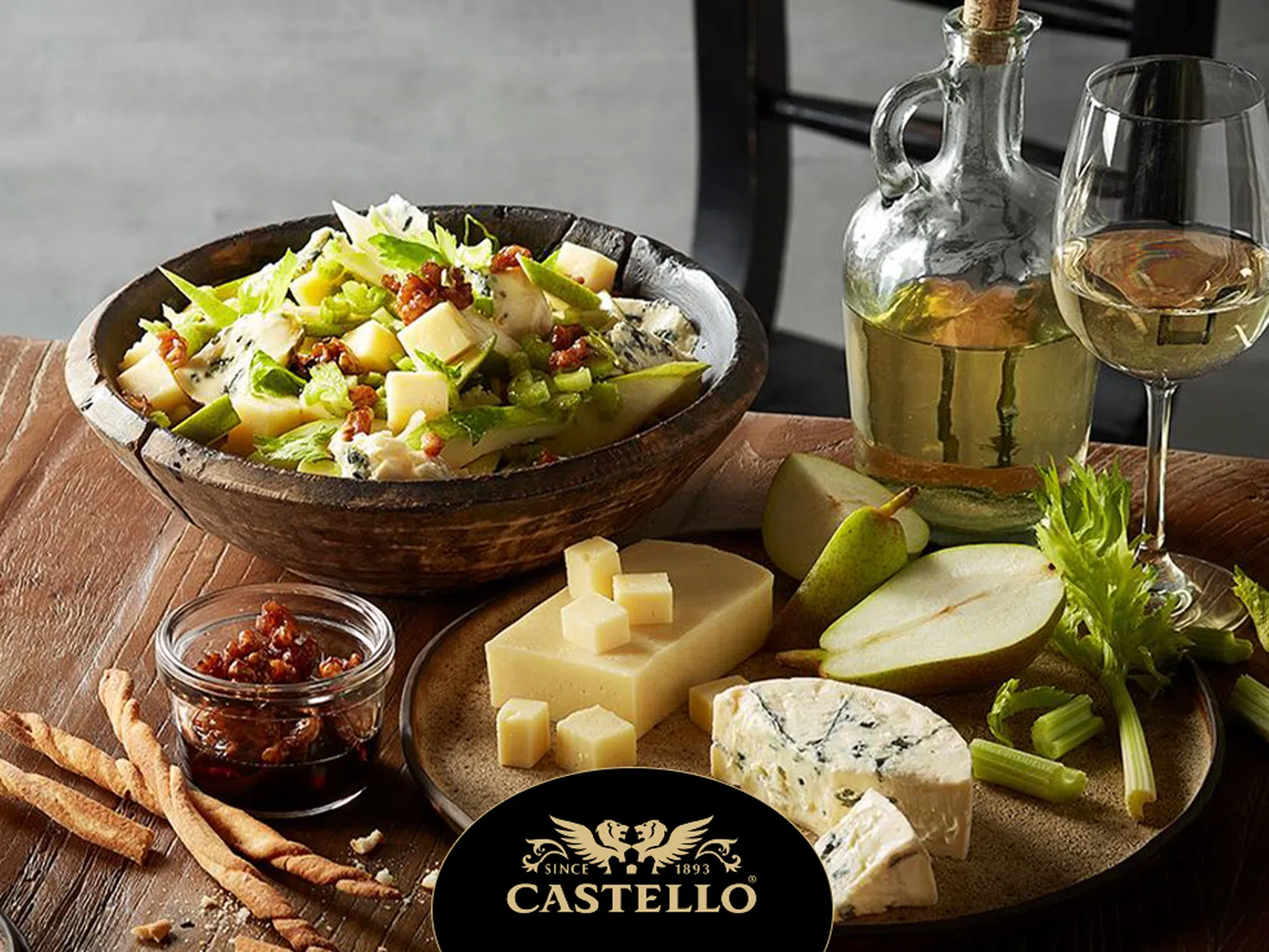 Плато със сирена Castello® и круши