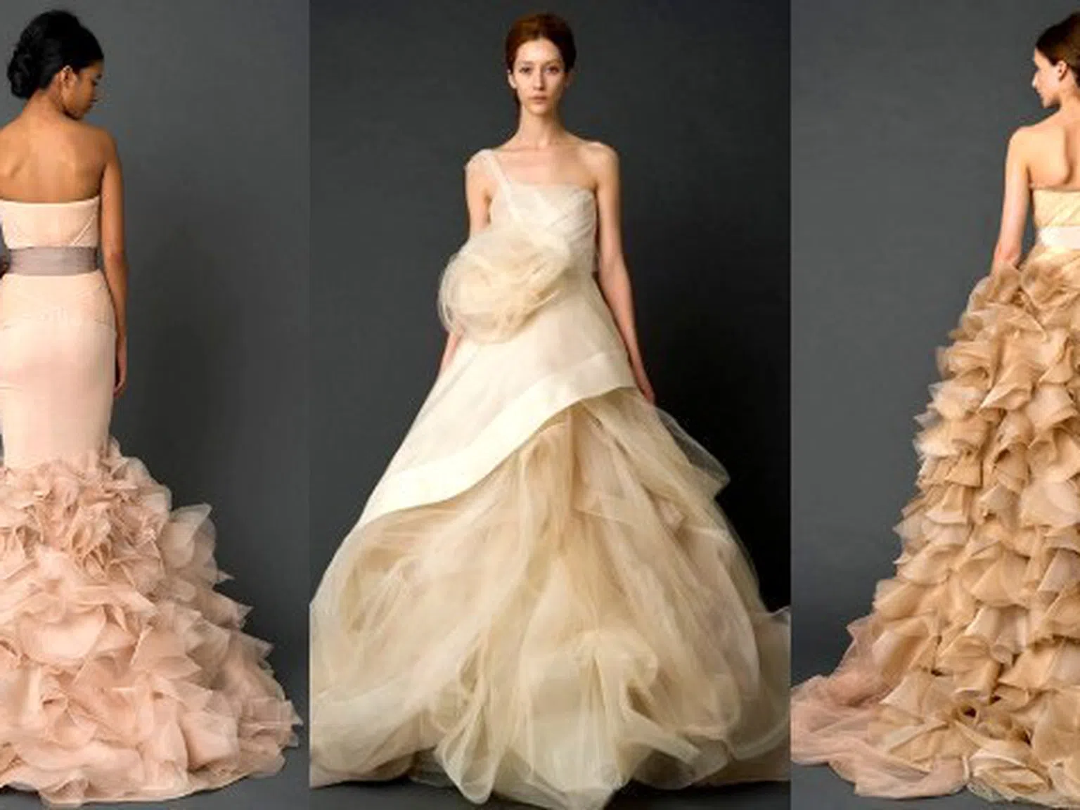 Романтични сватбени рокли за пролет 2012 от Vera Wang