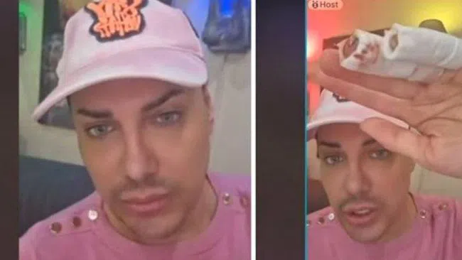 Кулагин показва щетите си след инцидента.