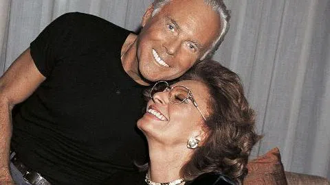 Джорджо Армани със София Лорен. Снимка: инстаграм