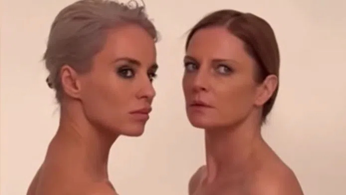 Радина и Теодора отправят опасни погледи към феновете.