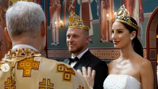 Бачорски на сватбата си