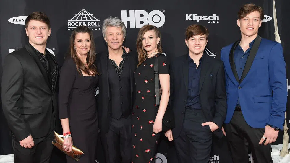 Джон Бон Джоуви и фамилията му. Снимка: Getty Images