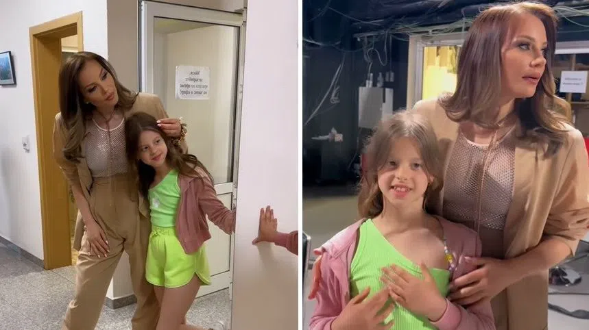 Емилия и голямата й дъщеря Мира.